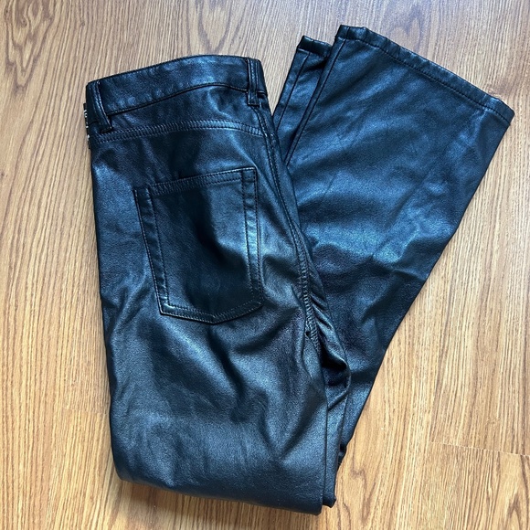 Cheap Monday Black Leather Pants - Picture 1 of 2